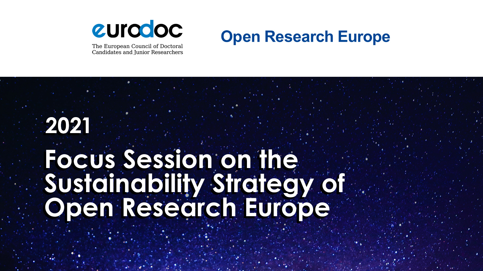 Focus Session on the Sustainability Strategy of Open Research Europe